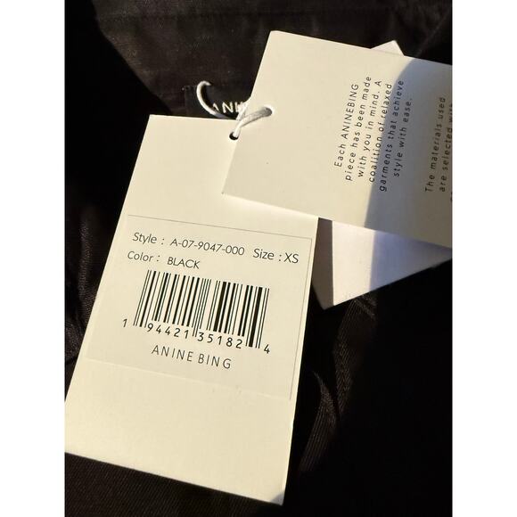 NWT Anine Bing Bruni Shirt XS $225 - Picture 6 of 11